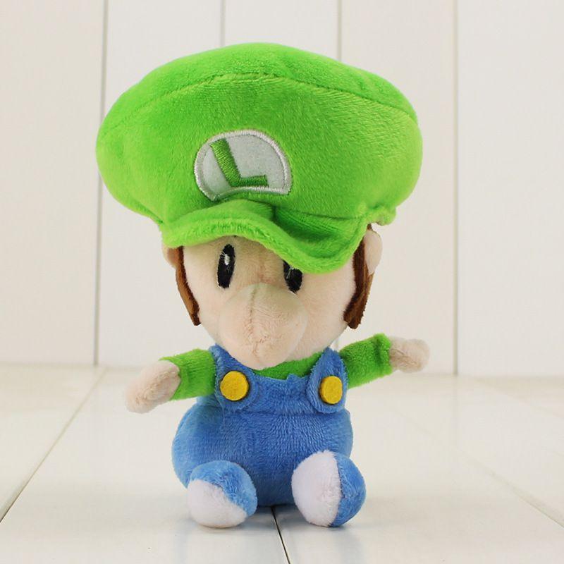 Premium Quality Super Mario Bros Baby Mario Luigi Plush Toy Stuffed Doll 6.7