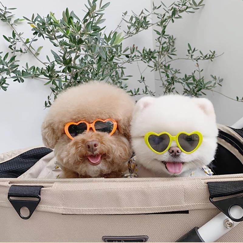 Dog Pet Glasses Cute Pet Christmas Funny Glasses Heart-shaped Cat Sunglasses Pet Supplies