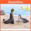 Adorable Resin Sea Lion Figurines Ocean Beach Diy Decoration Cute Miniature Desktop Ornaments