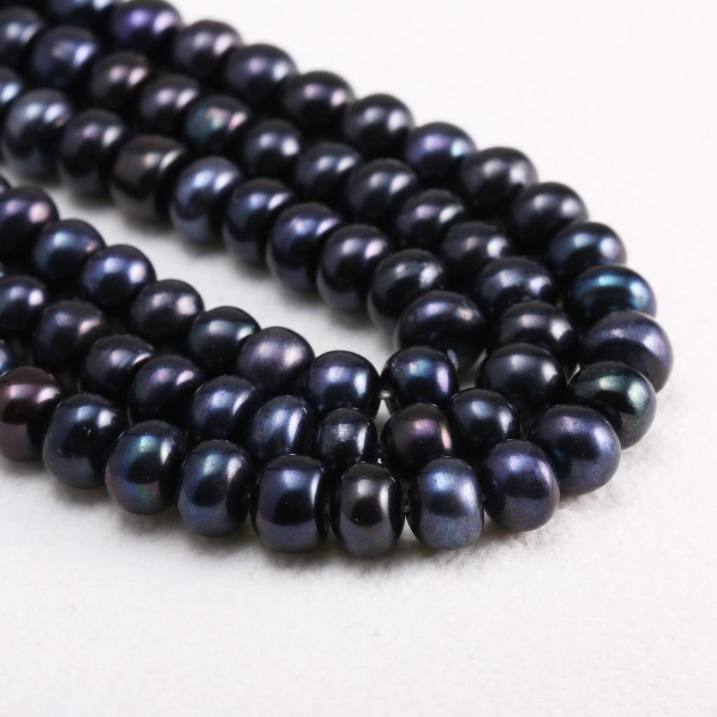 Synthetic Pearls Four-Sides Smooth Beads 6-7 MM For Jewelry Making DIY Necklace Bracelet Earrings Accessory