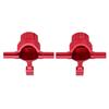 Aluminum Alloy Front Knuckle Arms Steering Cup for Tamiya TT02 110 RC Car Upgrade PartsRed