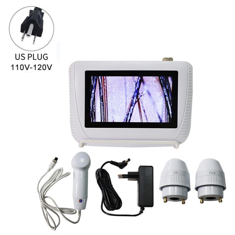 Анализатор обнаружения волосяных фолликулов на коже головы, универсальный анализатор кожи для диагностики волос, ЖК-экран высокой четкости, цифровой дом