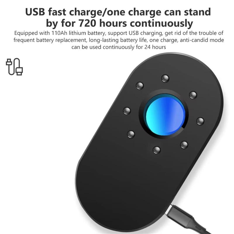 Анти-скрытый детектор скрытых камер Защита от подслушивания Скрытый шпион Невидимые гаджеты Профессиональный инфракрасный датчик присутствия