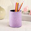 Круглый держатель для карандашей Yousheng из искусственной кожи, настольный органайзер для хранения ручек, канцелярских принадлежностей, ножниц, контейнер для дома, школы, офиса, общежития