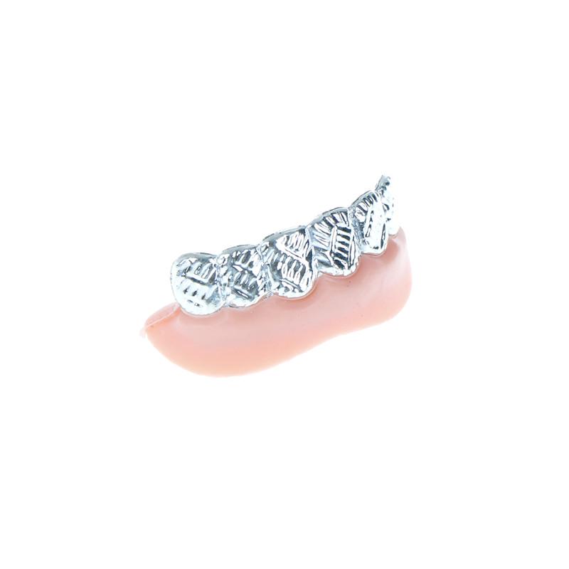 1Pc Bling Grillz Fake Teeth Bulk Halloween Birthday Party Gold Silver