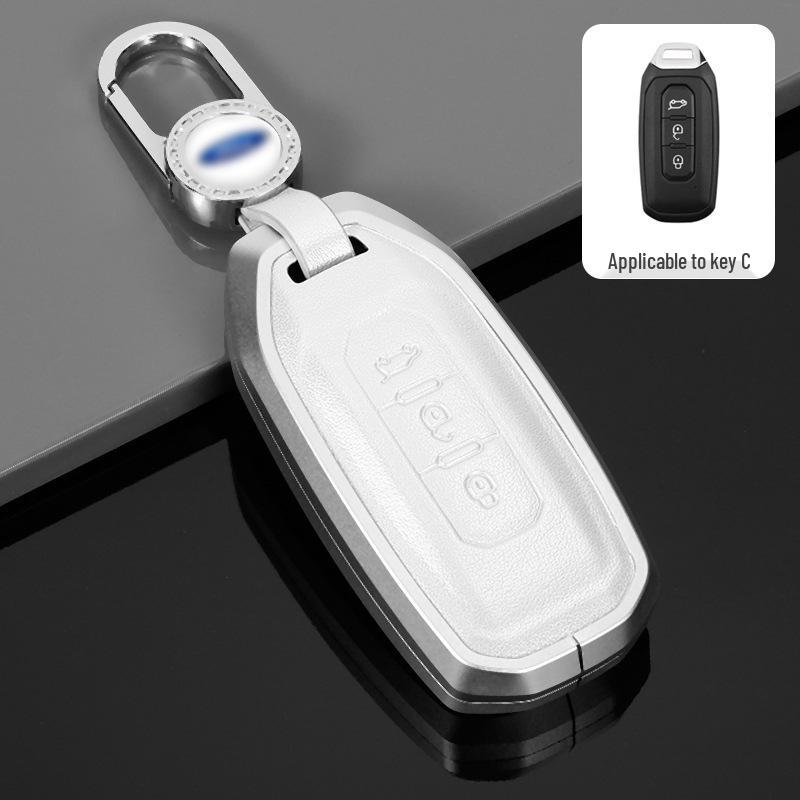 Premium Aluminum Alloy Key Cover for 2022 Ford Territory