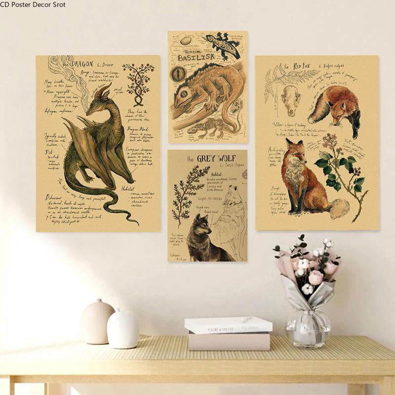 Плакат с принтом кита, винтажный домашний декор для спальни, фреска