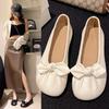 Gentle Soft-soled Women's Flat-bottomed Versatile Bow Soft-soled Women's Shallow Mouth Pedal Doudou Shoes Commuting Not Tired Feet Women's Shoes