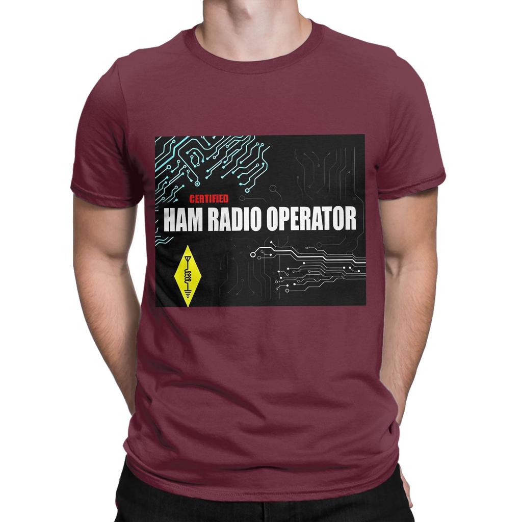 Certified Ham Radio Operator Ham Radio Electronics Funny Graphic 100 Cotton TShirt ham radio Tees Tops For Unisex