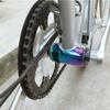 Защитная наклейка на каретку для Brompton, металлическая защитная накладка на раму каретки