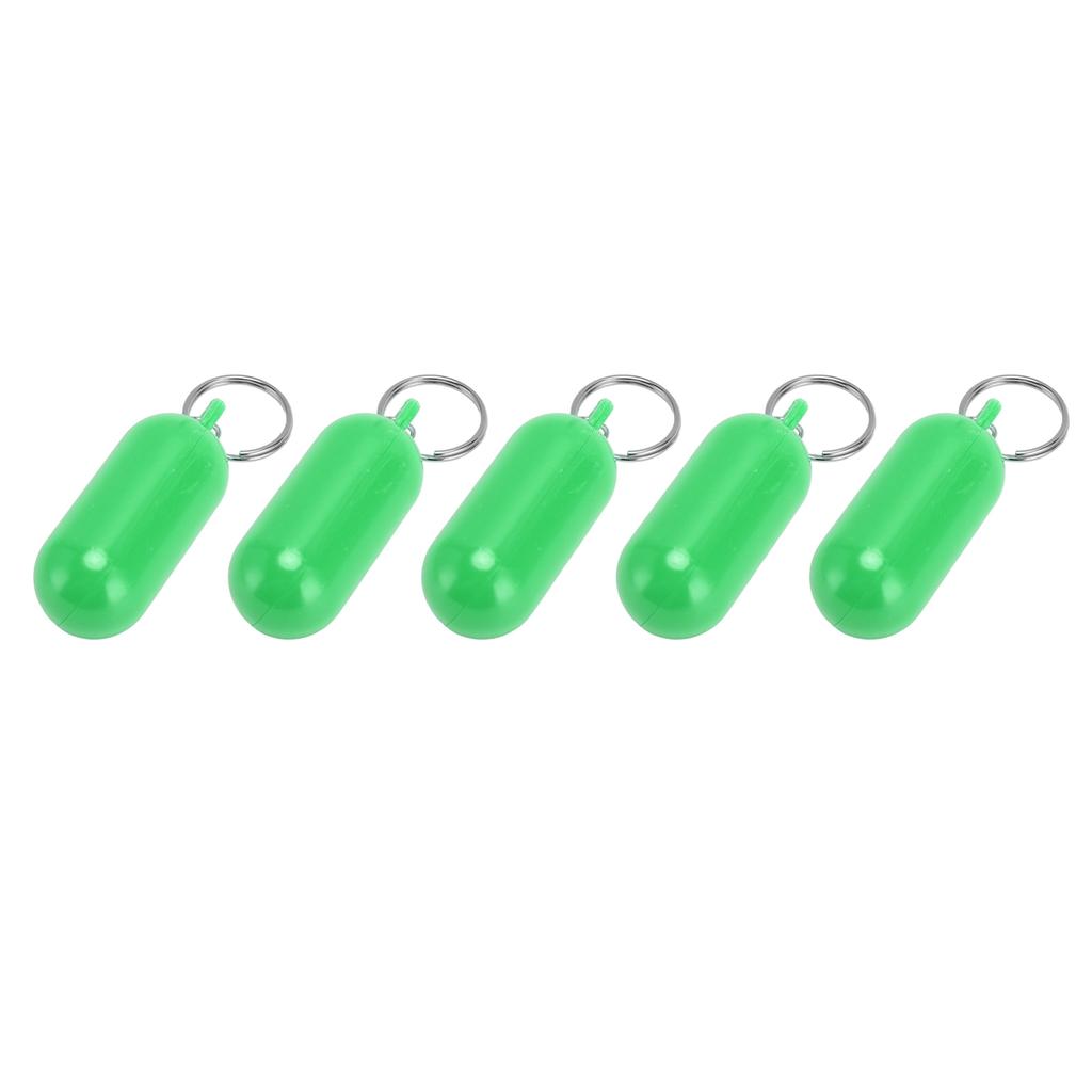 5Pcs Plastic Key Float Floats Keychain Floating Key Chain for Swimming Beach Outings Water Sports