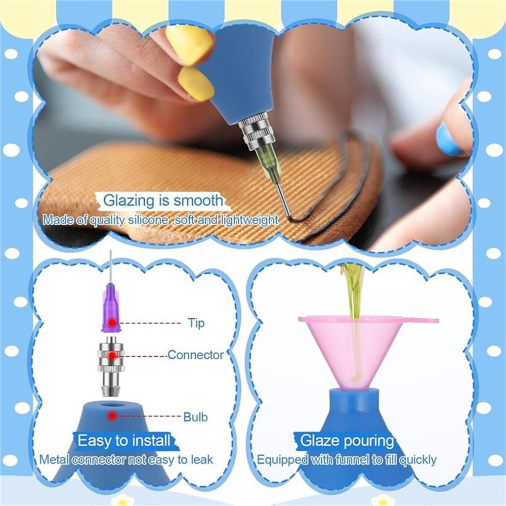 156 шт. Инструменты для керамики, принадлежности, аппликатор с керамическим наконечником, бутылочки для глазури, набор инструментов для глины для художественного декорирования