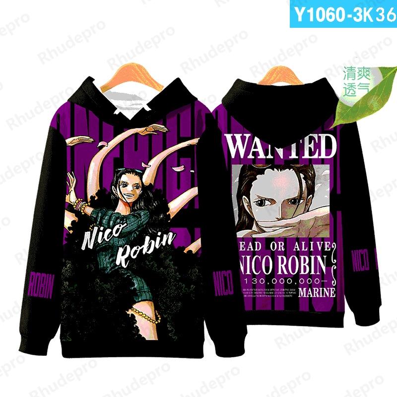 Luffy Nouvelle Mode Une Pièce Sweats À Capuche Impression 3D Hommes Femmes Enfants Sweats Garçon Fille Enfants Streetwear Pull Vert Hauts