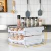 1PC Household Refrigerator Drawer Style Egg Box Food Grade Preservation Box Plastic Kitchen Egg Double-Layer Storage Box Tea Pet