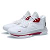 Баскетбольные кроссовки Li Ning Team Emblem Shock Absorbation Rebound Non-Slip, износостойкие, среднего размера, мужские баскетбольные кроссовки белого цвета ABAR117-1