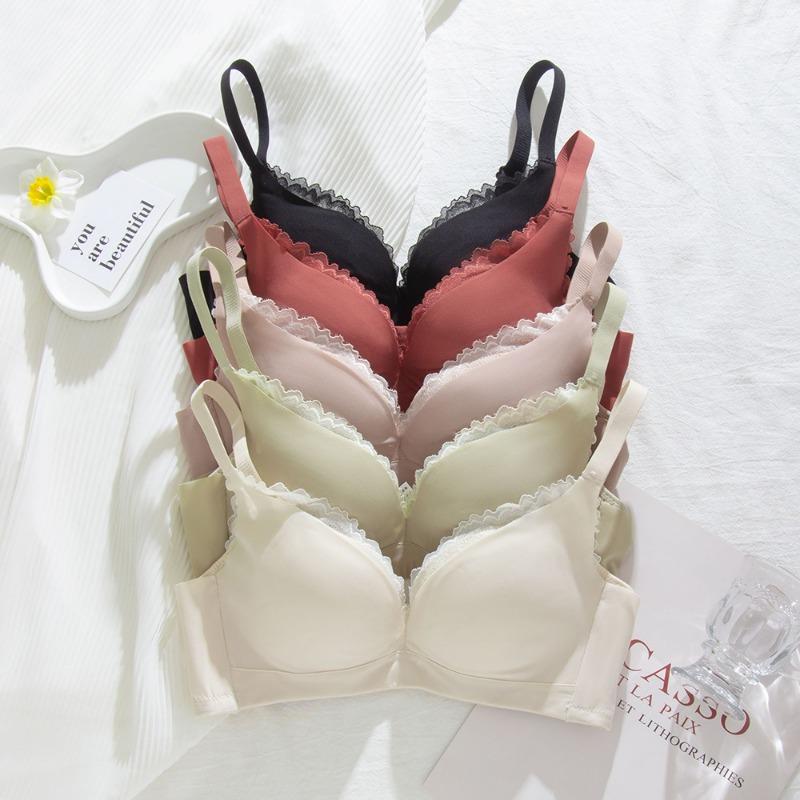 Удобное собирающееся нижнее белье с шелковой подкладкой, не оставляющее следов, тонкая секция без бюстгальтера со стальным кольцом