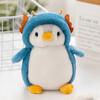 Costume Dress Penguin Plush Toy Birthday Present Soft Fabric Stuffed Animal  Penguin Transforms Into Dinosaur