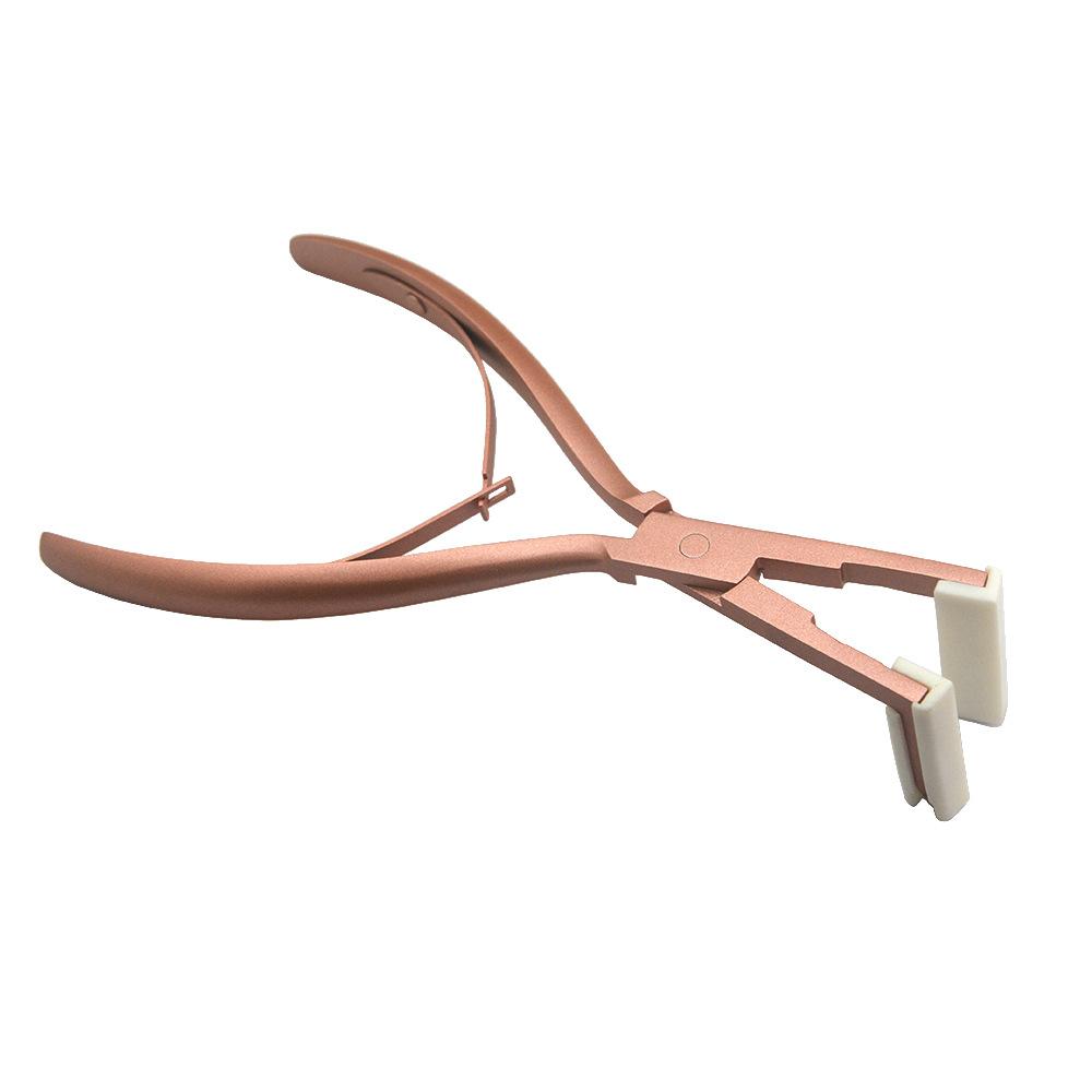 Плоскогубцы из нержавеющей стали для наращивания волос с плоским уплотнением, инструменты для наращивания волос для салона профессионального использования