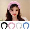 Women Headband Soft Cloth Wrapped Solid Color Hair Hoop Elegant Dressing-up Headdress Girl Hair Accessories