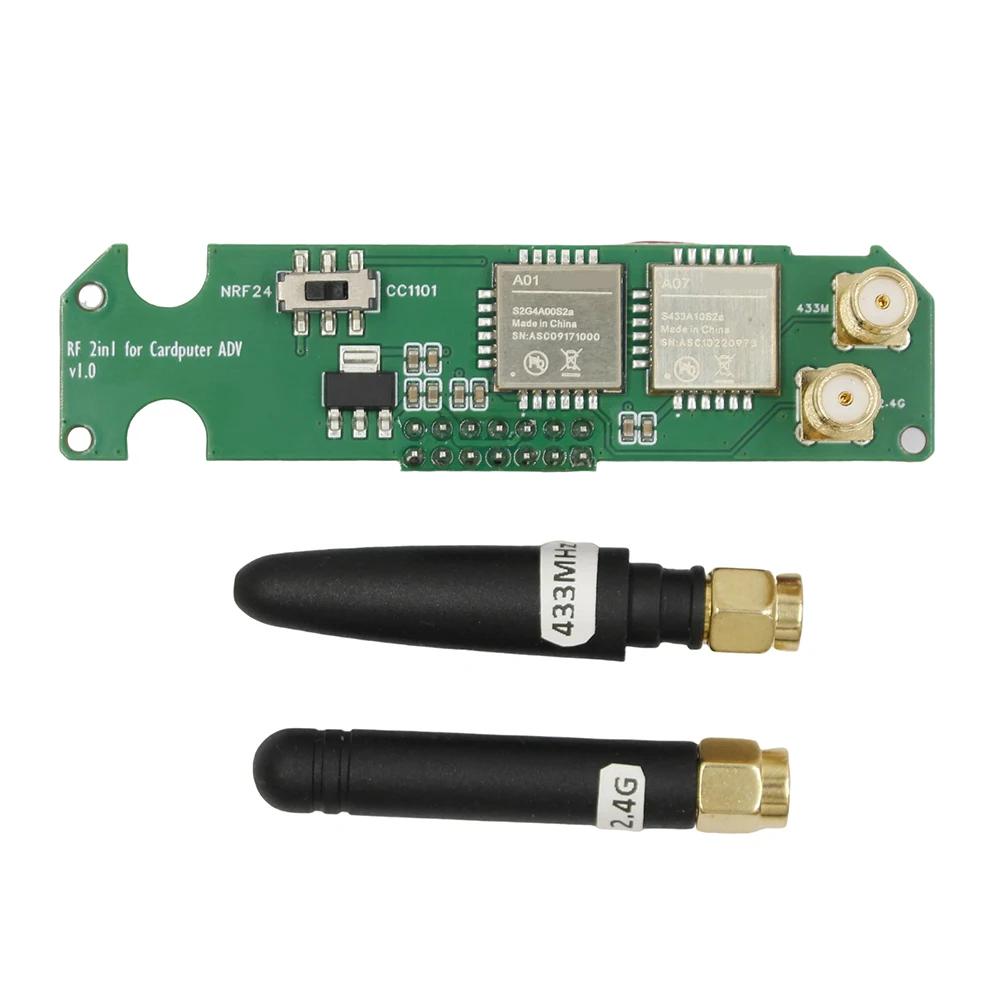Для M5Stack Cardputer RF Модуль 2-в-1 с CC1101 и NRF24 с поддержкой регулировки частоты Sub GHz и для прошивки Bruce