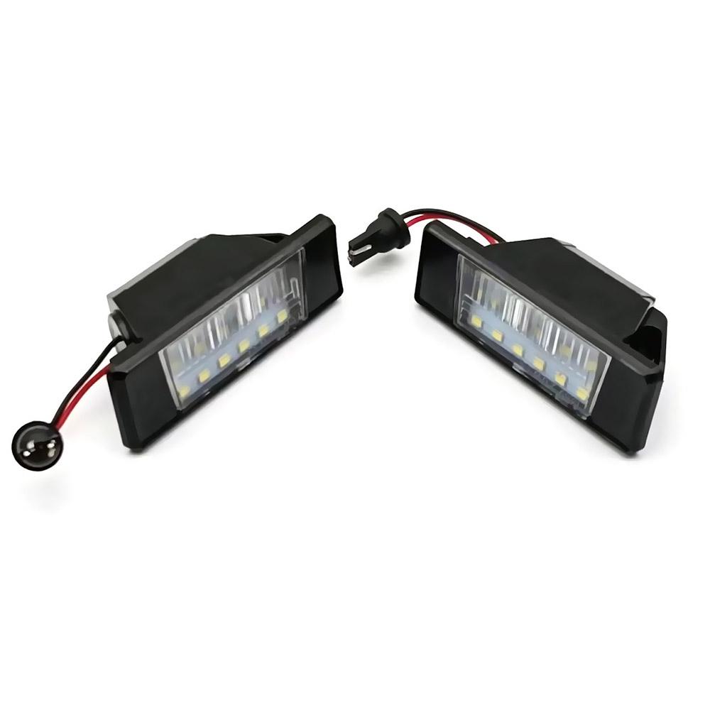 1 Pair Car LED License Plate Light 26510-JD00A 26510-BJ00A for Nissan Qashqai II