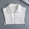 Хлопковая рубашка с искусственным воротником, классическая одежда, аксессуары, модная блузка, накладной воротник