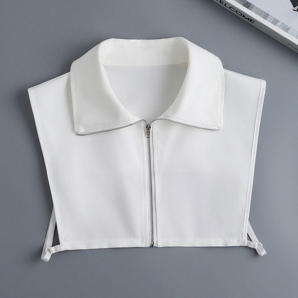 Хлопковая рубашка с искусственным воротником, классическая одежда, аксессуары, модная блузка, накладной воротник