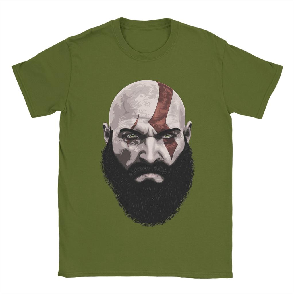 Vintage God of War Kratos TShirt Unisex Round Collar Cotton T Shirt Ghost of Sparta Short Sleeve Tee Shirt XL XL XL Tops