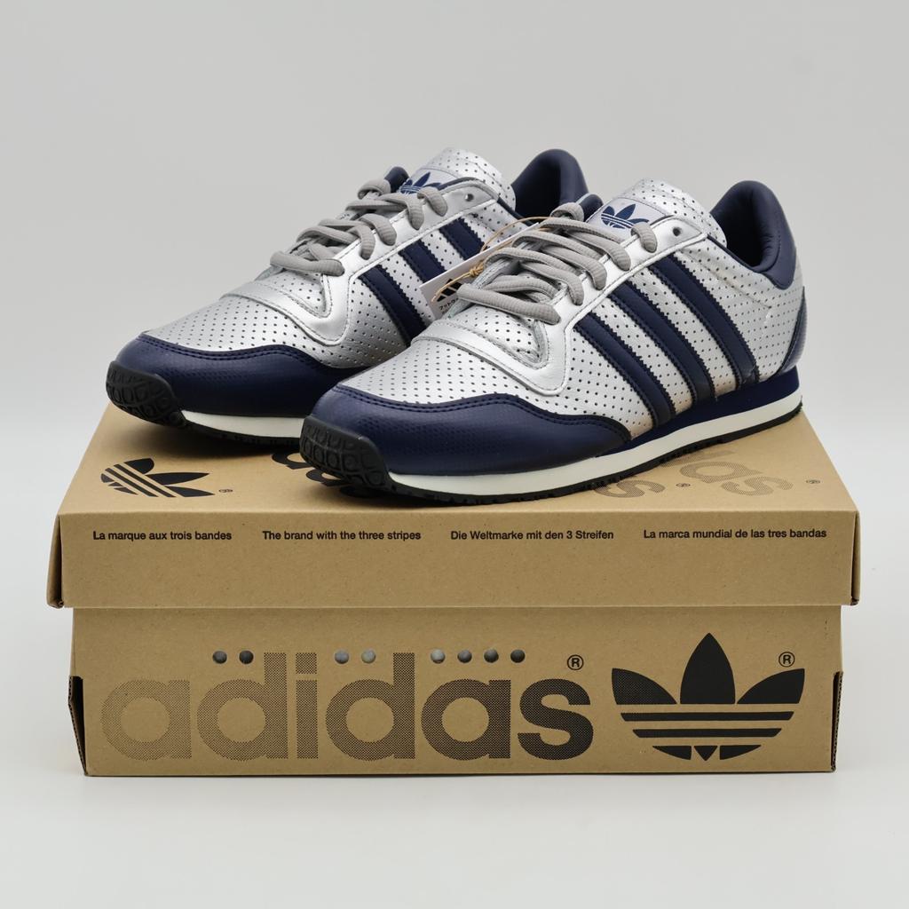 JR1614 adidas Originals Galaxy OG Серебристый Металлик Ночной Индиго Цвет Небеленого Хлопка (Мужской)
