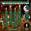4 Pack Flameless Christmas Tree Candles with Remote, 9.8” LED Battery Operated Taper Candles, Green 3D Flickering Candlesticks for Holiday Home