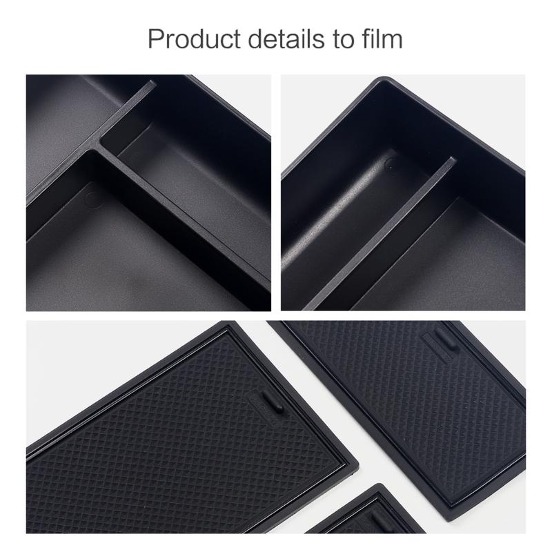 Smabee for Lexus NX -2026 260 350h 450h/ RZ EV Center Console Armrest Storage Box Tray Accessories Tidying BLACK