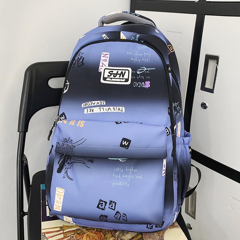 Школьный рюкзак Детский для начальной школы Девочки Ученики средней школы Студенты колледжа Ученики старшей школы Большая вместимость Принт