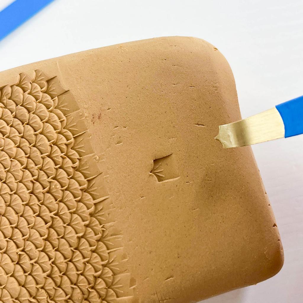 Clay Sculpting Tool Fish Scale Texture Pottery Carving Tool Ceramic Clay Modelling Tool for Pottery and Ceramic Crafting