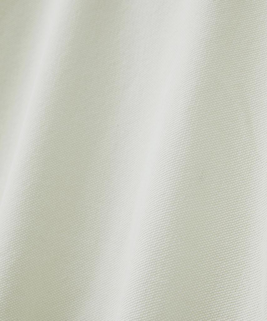 BLOND9 Хлопковый вязаный топ с полумолнией и коротким рукавом_Слоновая кость