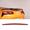 Красная мягкая карбоновая верхняя декоративная накладка на крышку багажника для Corvette C7 2014-