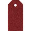 Glitter Gift Tags 5x10 Cm - Red - 15 Pcs