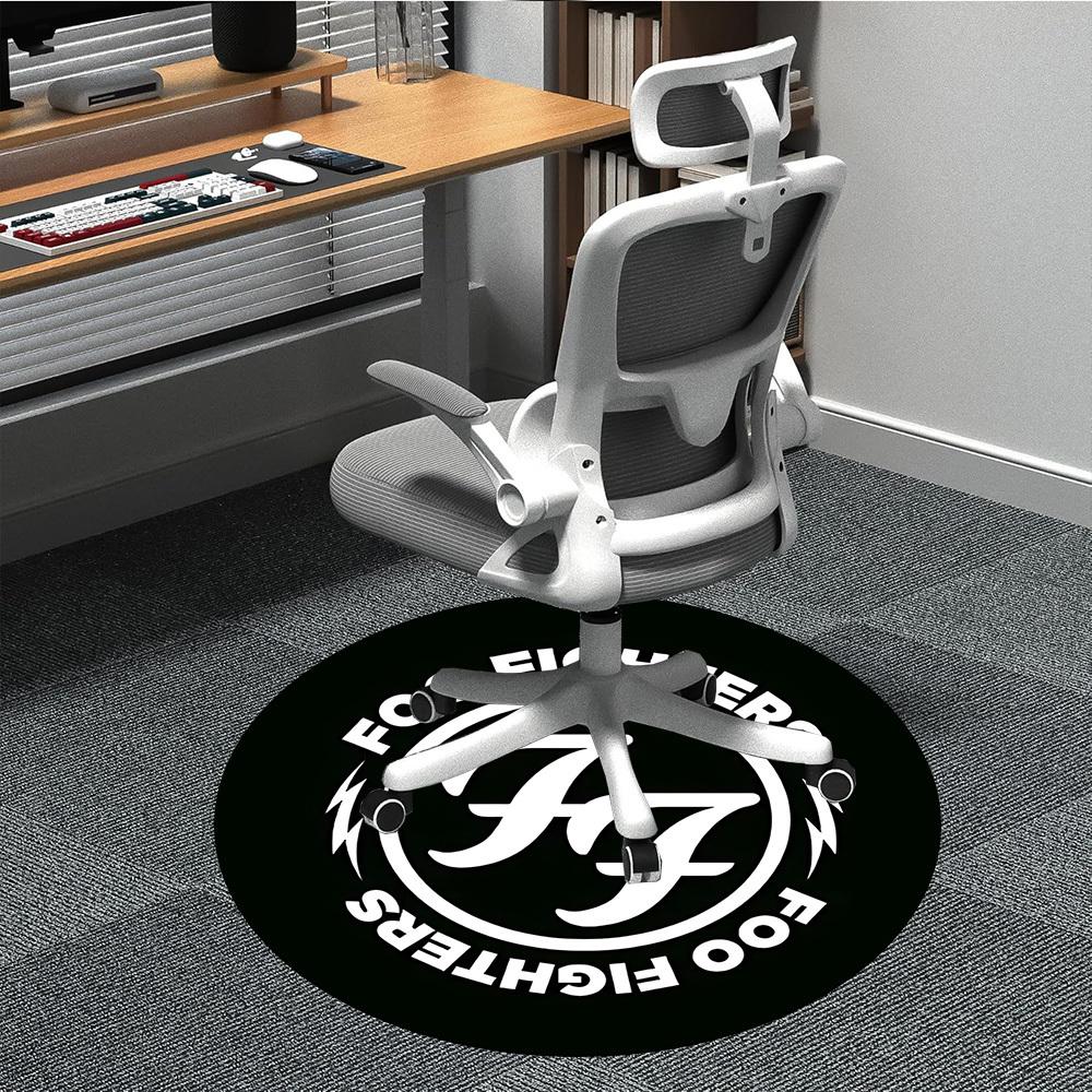 1pc Foo Fighters Band Chair Carpet for Office Non Slip, Lightweight, Machine Washable Rug for Office Holiday Decor
