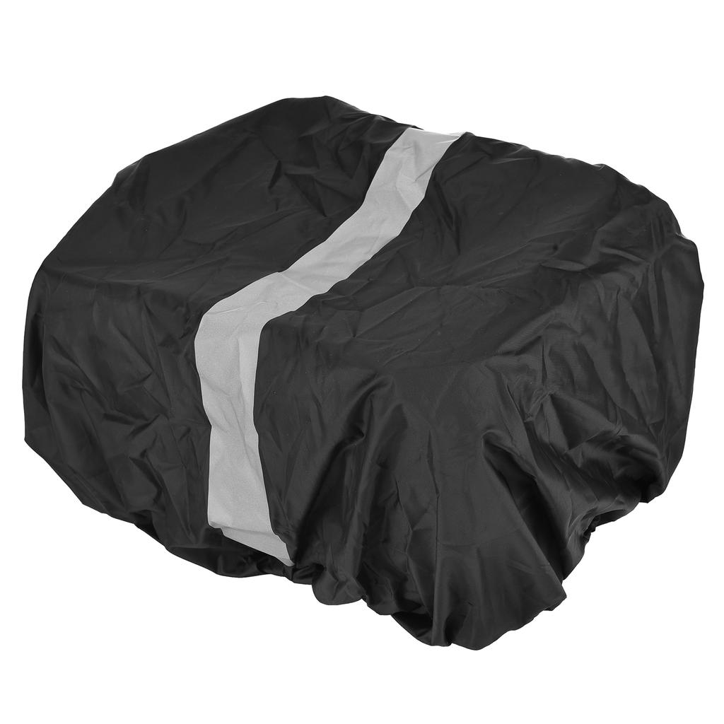 Folding Rear Bike Basket 60L with Removable Liner Bag Rain Cover Net Bag Quick Release Metal for Car