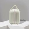 Square Box Solid Color Suitcase Large Capacity Makeup Case Casual 14-inch Cosmetic Cases  Women