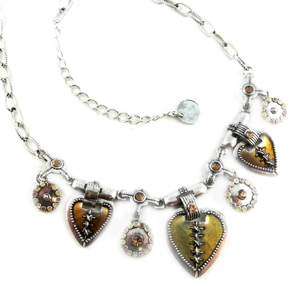 Les Trésors De Lily [E2079] - Дизайнерское колье «Воспоминания о прошлом» Янтарное серебро