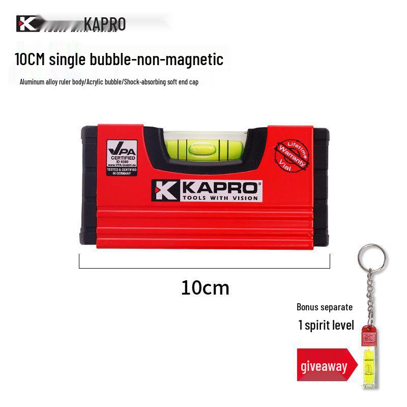 Высокоточный противоударный мини-магнитный алюминиевый спиртовой уровень