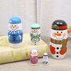 Smooth Xmas Matryoshka Doll Wood Wooden Stacking Dolls Cute Christmas Nesting Dolls  Xmas
