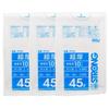 Household Japan Garbage Super Thick Plastic Commercial 45L 10 Pieces X 3 Pieces Set Bags, Bags, 0.05mm, Use, Translucent, GT44,