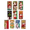 Christmas Door Curtain Santa Claus Door Cover Banner Reusable Photo Backdrop Door Cover for Indoor Outdoor Festive Decor
