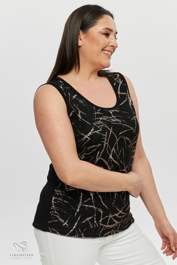 Женская модная спортивная блузка больших размеров с толстыми бретелями, удобная модель, новый сезон, без рукавов с рисунком, 4 сезона, повседневная спортивная блузка из чесаного хлопка