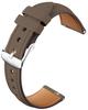 Smartwatch Strap 18mm Genuine Leather Leather Replacement Band [monomam] Women's (Strap Width 18mm) (Greige)