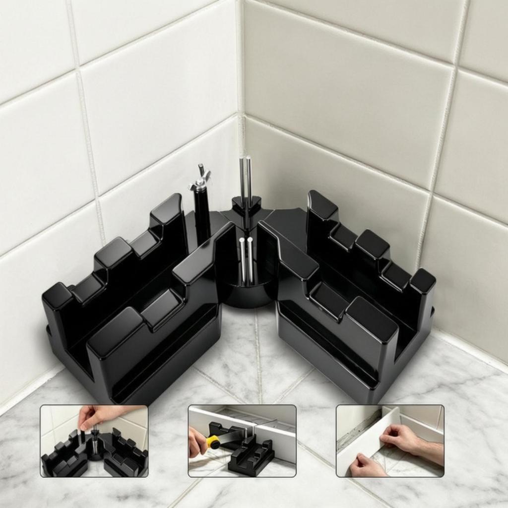 5 Pieces Multi-Angle Miter Connector Adjustable for Trim Work, DIY Hobbyists