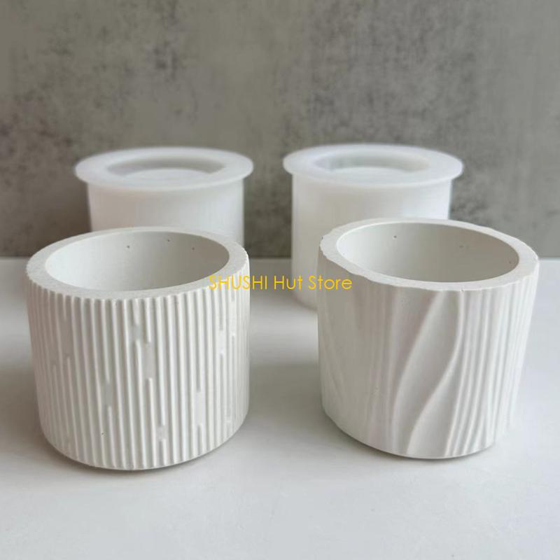 Декор для выпечки 3D Цветочный горшок Силиконовая форма Свеча Мыло DIY Рукоделие Материалы для начинающих Стартовый аксессуар D57B