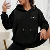 Women's Relaxed Fit Hoodie, Solid Color & Low-Maintenance