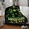 Monsters Frankenstein Zombie Creature Four Seasons Blanket Customized With Your Name Lightweight And Warm Perfect Gift For Home Office Camping Sofa